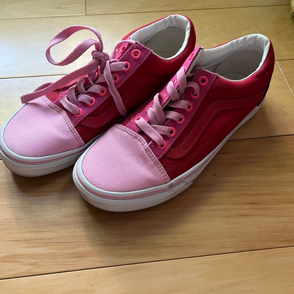 COLOR BLOCK PINK VANS